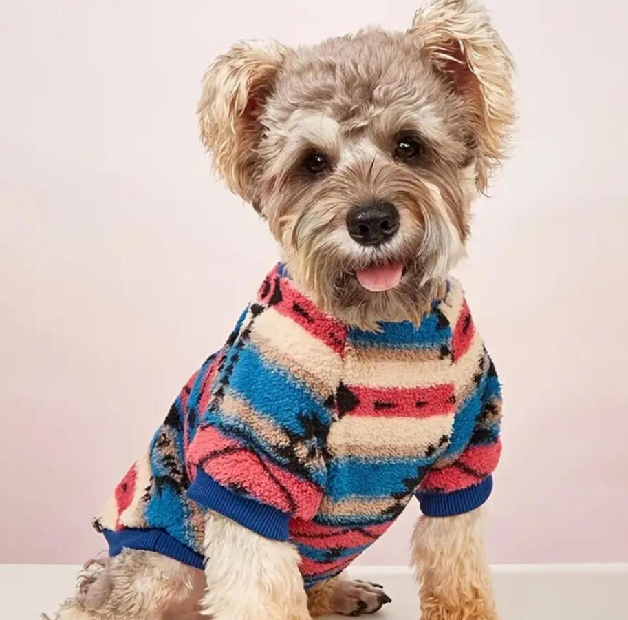 Cozy Floral Pet Sweater